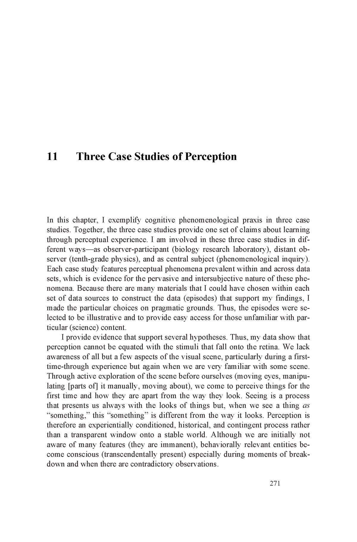 short case study on perception with solution pdf