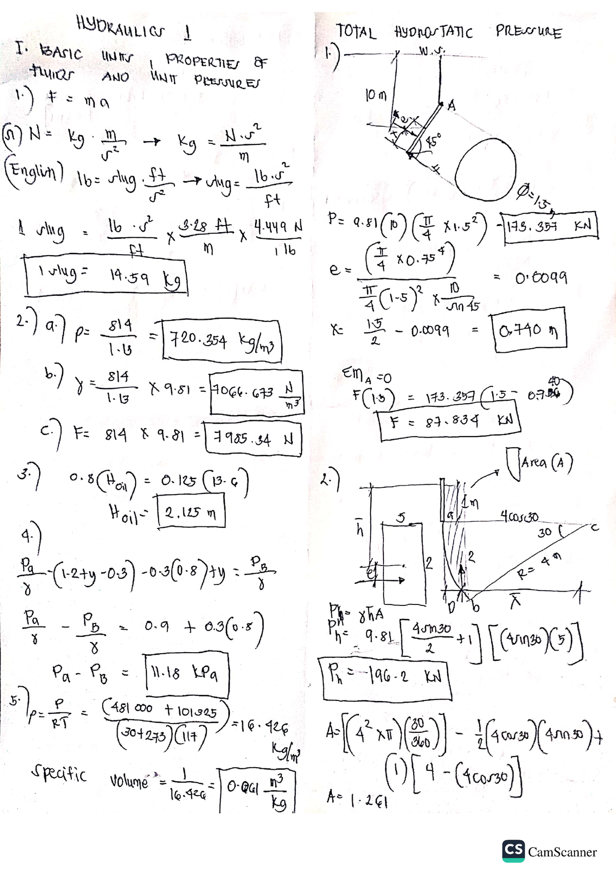 Hydraulics-1- Solution - Civil Engineering - Studocu