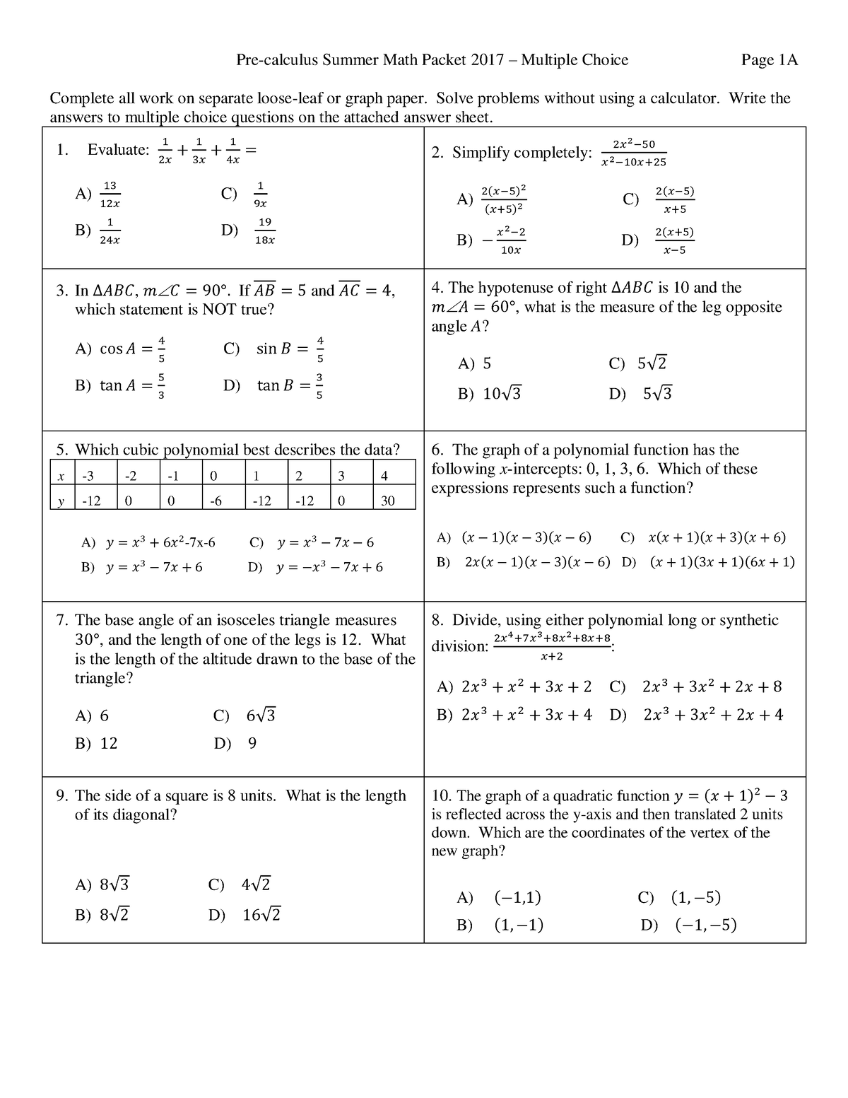 smp-for-pre-calc-h-l1-cbjbkj-pre-calculus-summer-math-packet-2017