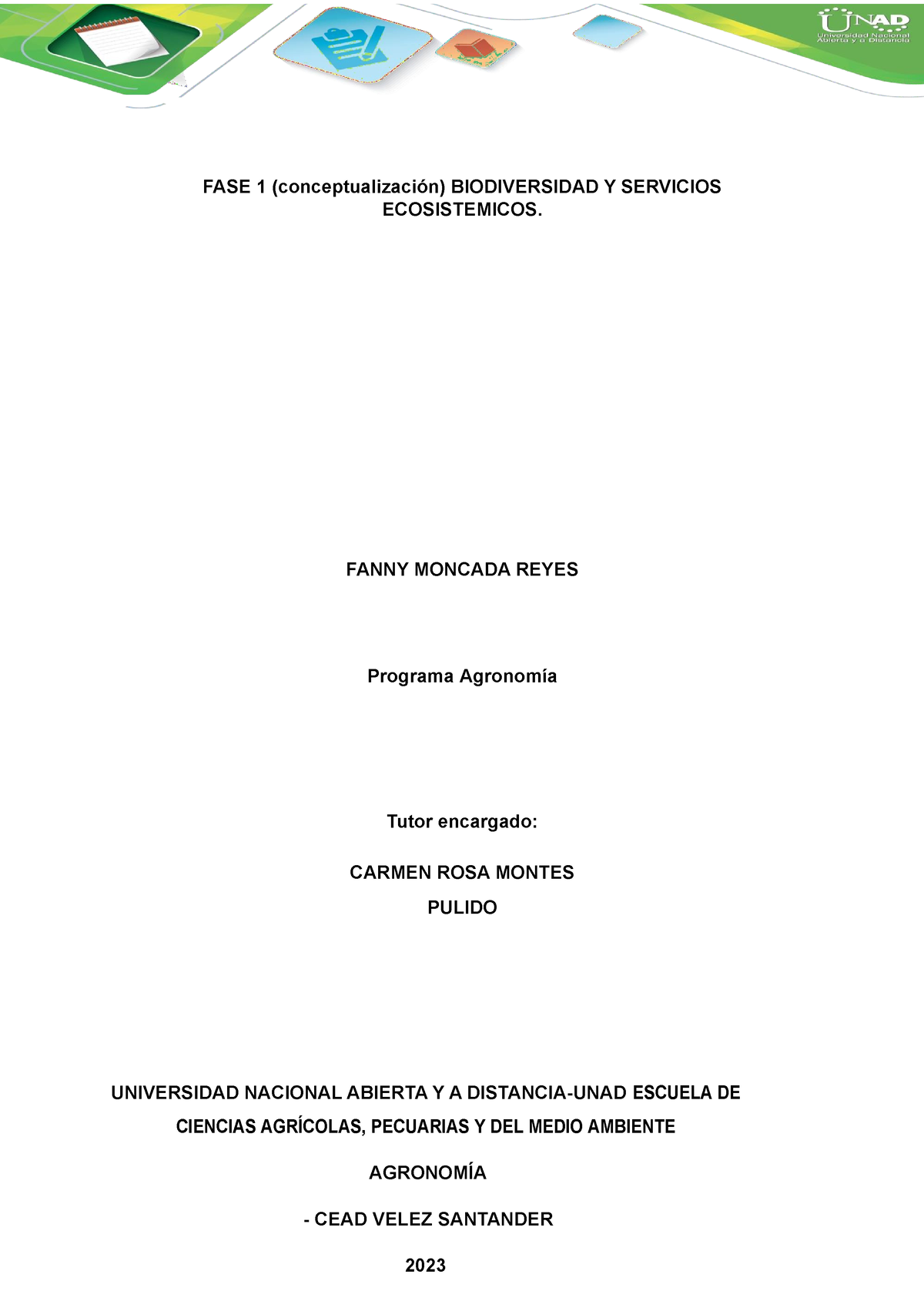 FASE 1 Biodiversidad - FASE 1 (conceptualización) BIODIVERSIDAD Y ...