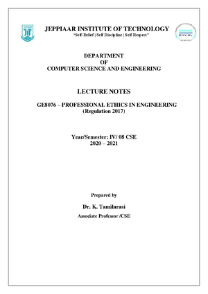 Moral development theories Notes - Professional Ethics in Engineering ...