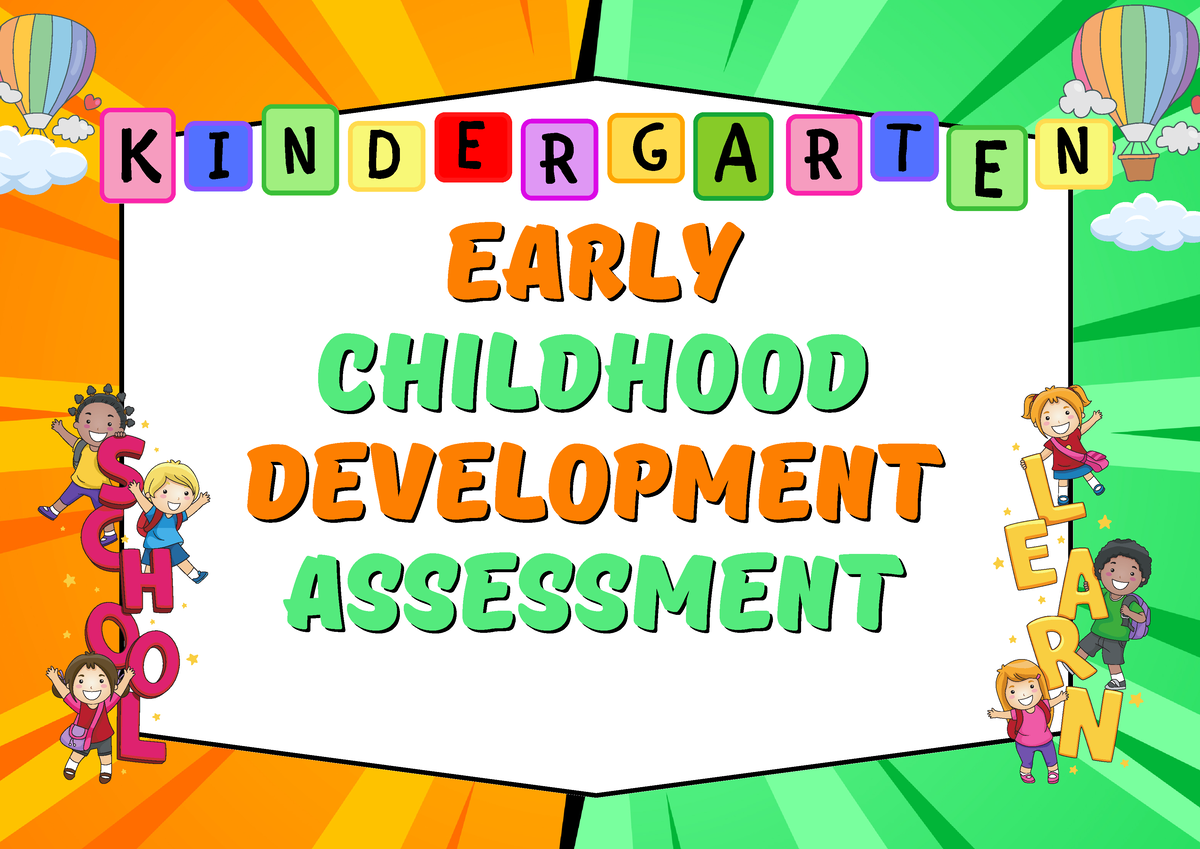 ECCD TOOL EARLY CHILDHOOD CHECKLIST - I E G A R T EARLY EARLY CHILDHOOD ...