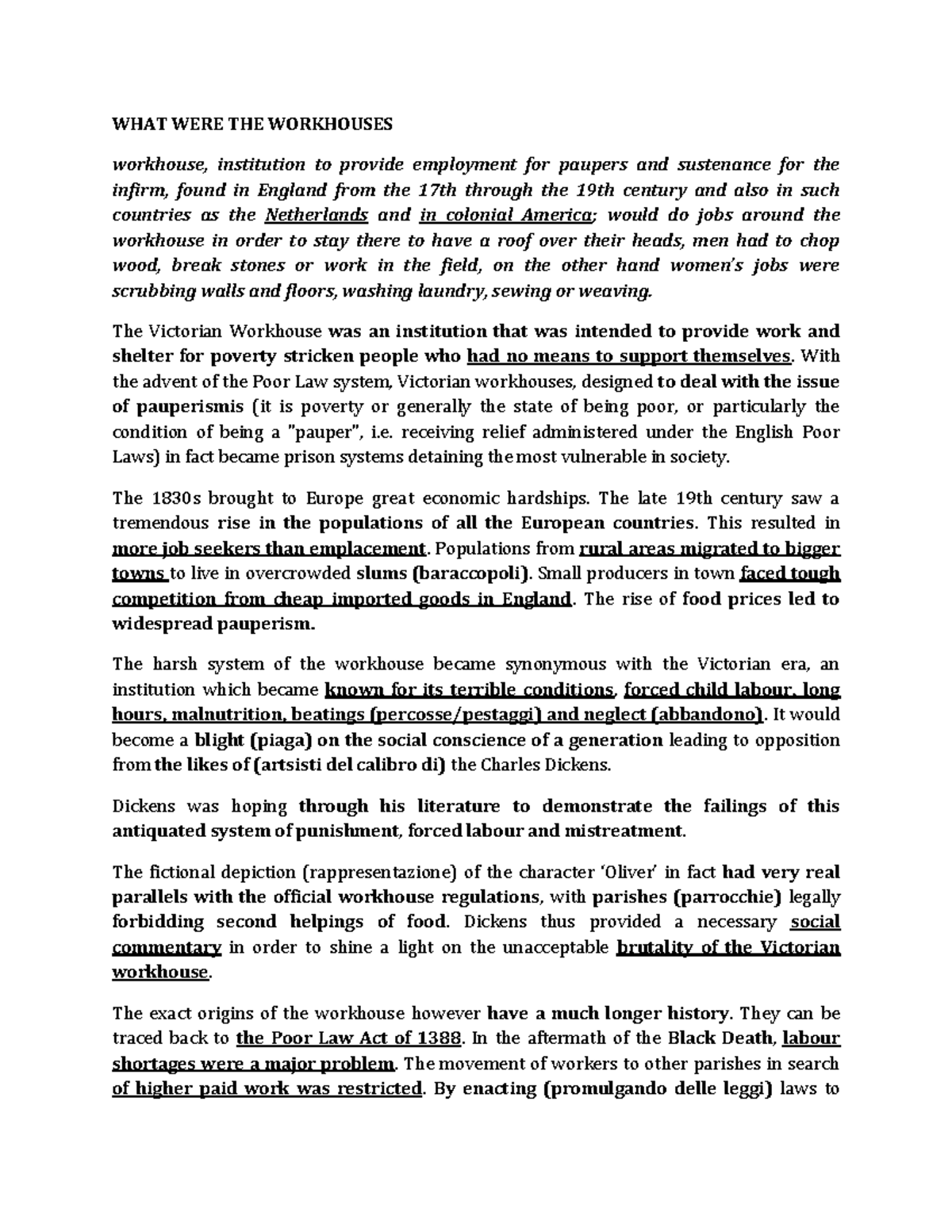 THE Victorian Workhouses WHAT WERE THE WORKHOUSES workhouse