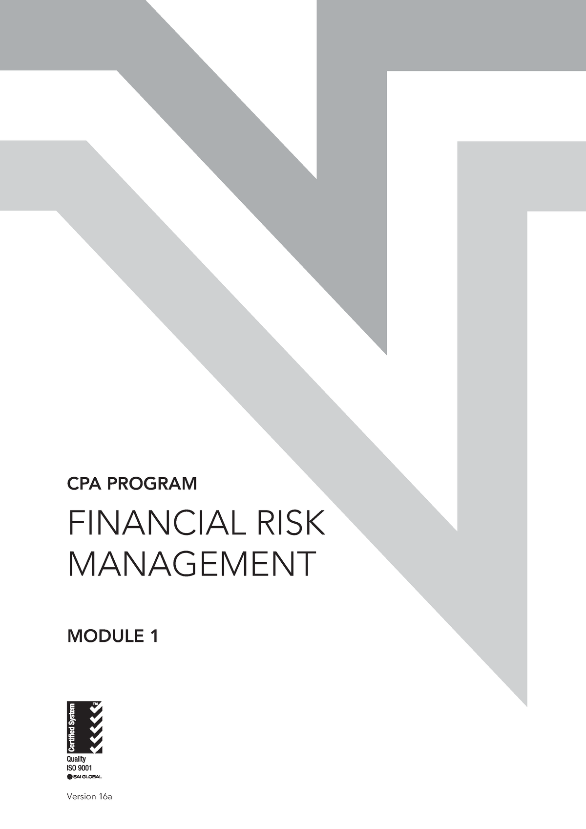 Introduction To Financial Risk Managment - CPA PROGRAM MODULE 1 ...