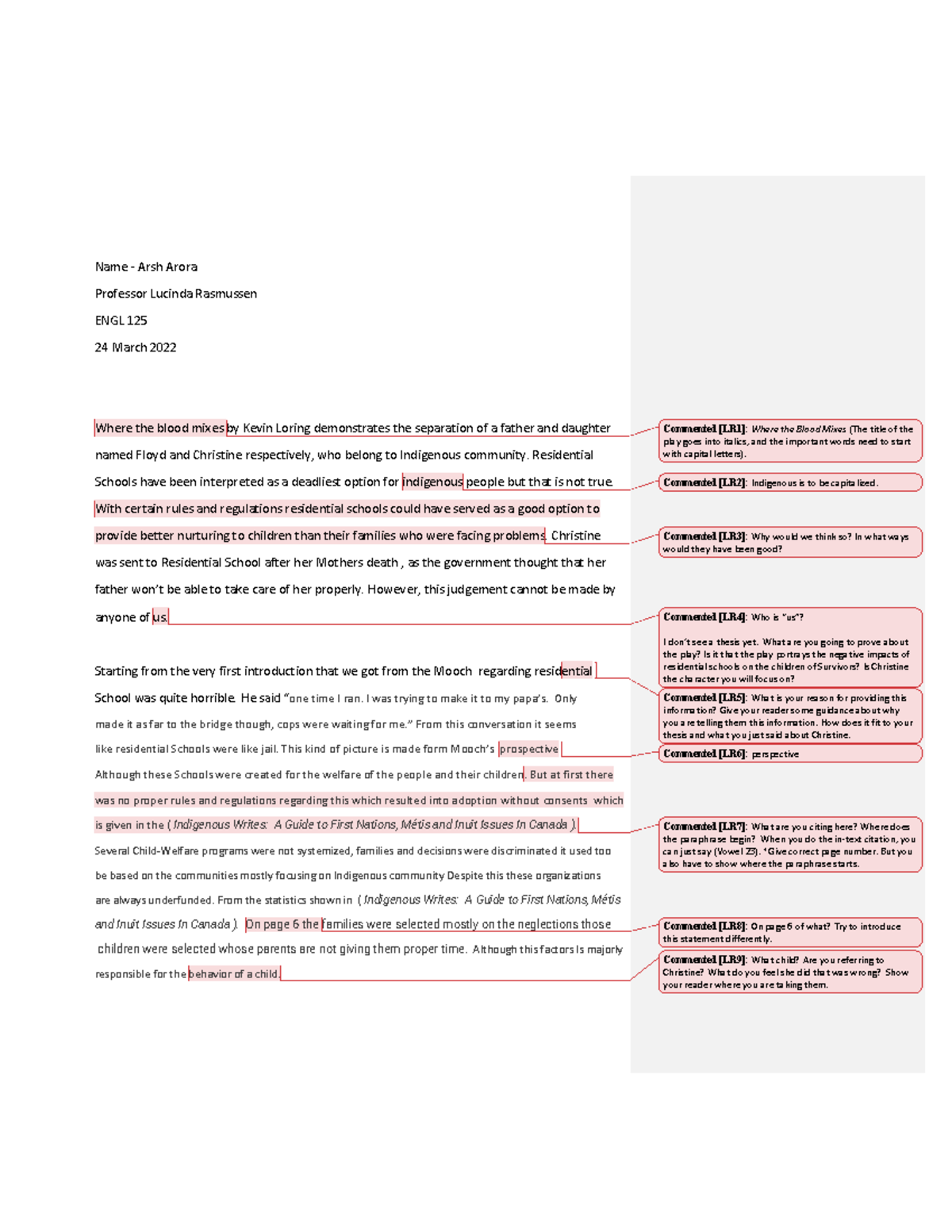 Arsh Annotated Bibliography - Name - Arsh Arora Professor Lucinda ...