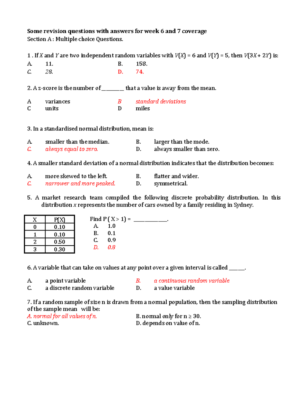 MST Revision part 2 (Week 6 and 7) - Some revision questions with ...