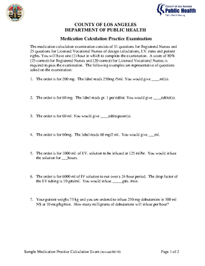 MCE Study Answer Sheetrevised 6-10 - COUNTY OF LOS ANGELES DEPARTMENT ...