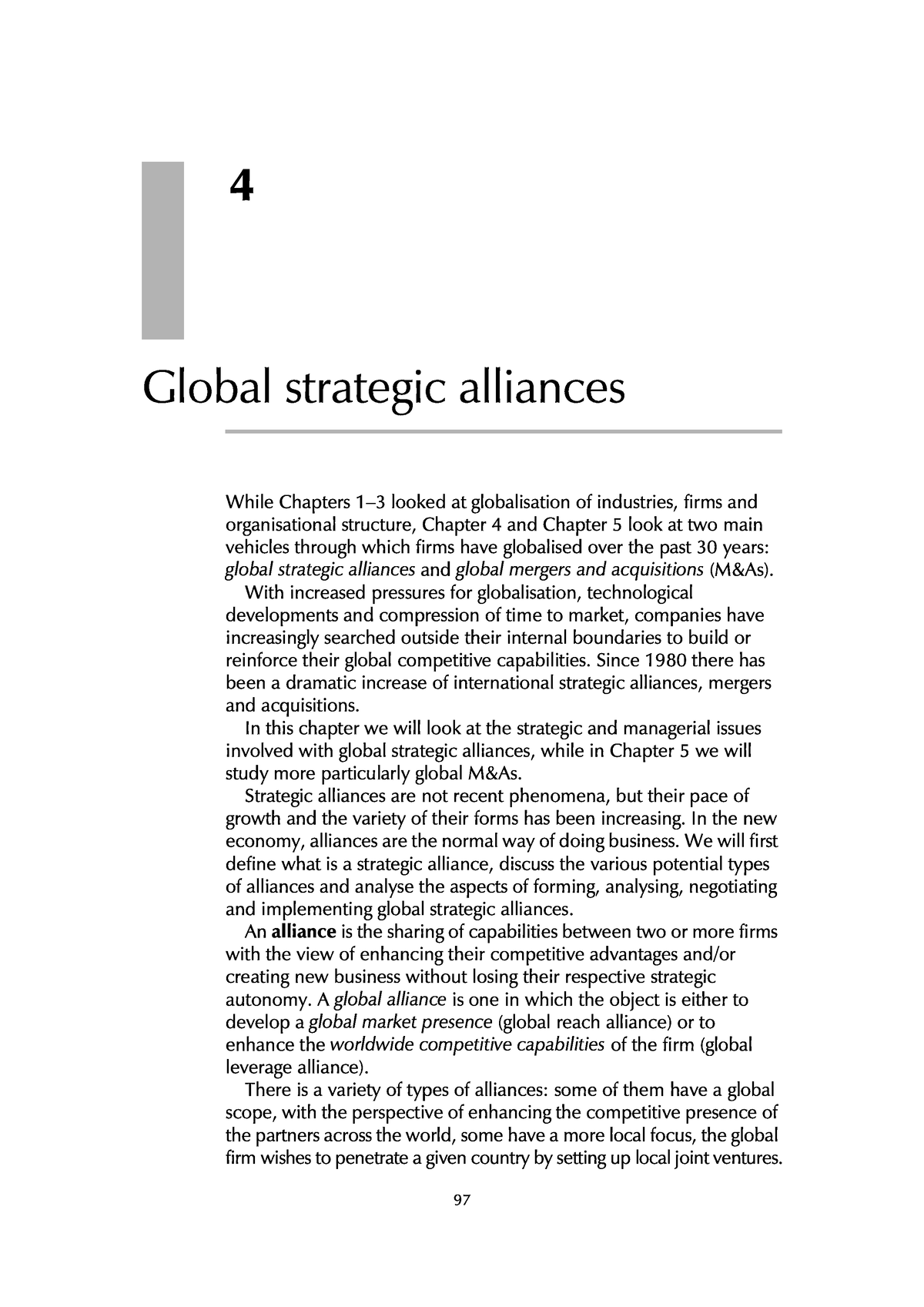 Global Strategic Alliance - Chapter 4 - Course Book - Strategic ...