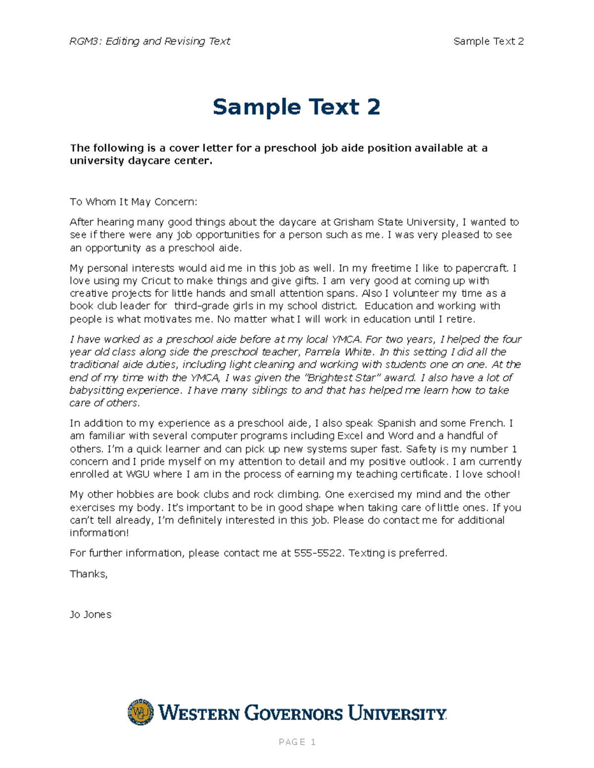 text to text essay examples