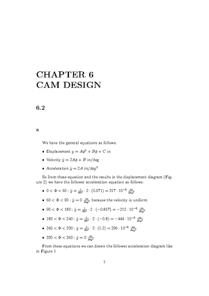 Chapter 5 - theory of mechanism - Chapter 5 INTRODUCTION TO DYNAMICS OF ...