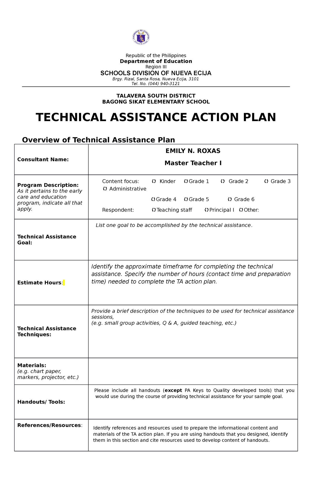 Technical Assistance PLAN Result Republic Of The Philippines   Thumb 1200 1835 