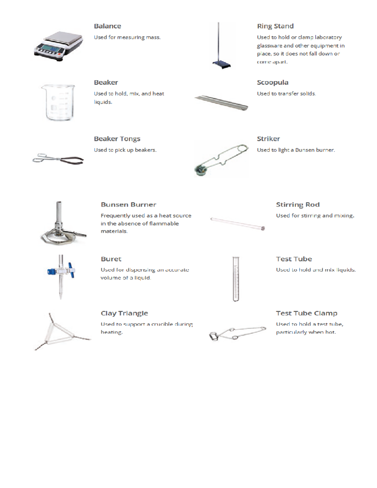 Lab apparatus Balance Ring Stand Used for measuring mass. Used to