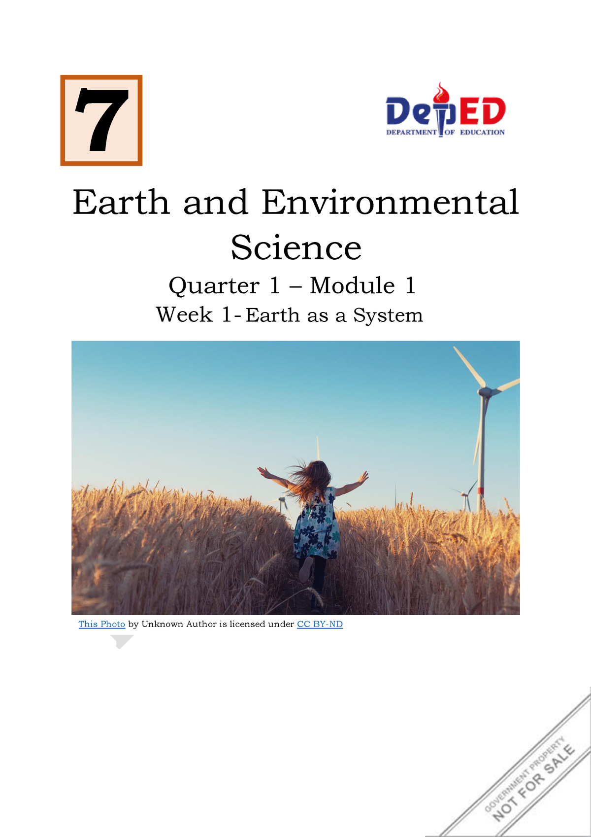 Environmental Science - 7 Earth And Environmental Science Quarter 1 ...