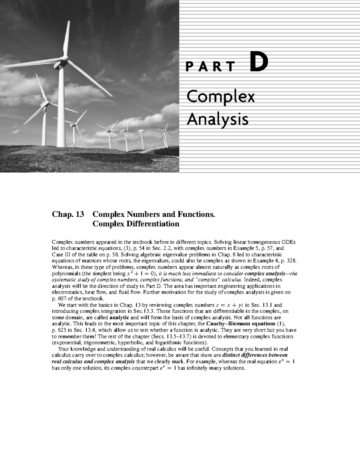 P A R T D Complex Analysis Chap 13 Compl - P A R T D Complex Analysis ...
