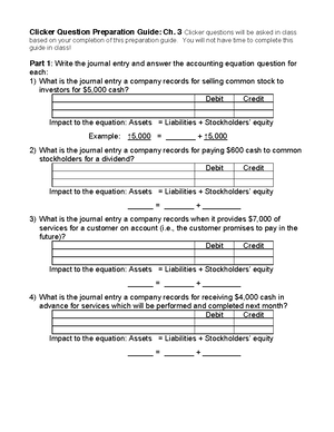 ACCT 200 CH1-4 - Review - Chapter 1 Form of business organization a ...