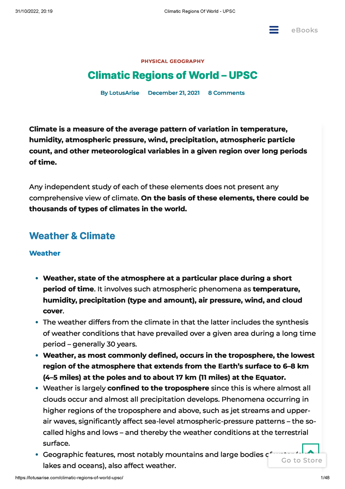 Climatic Regions Of World - UPSC - PHYSICAL GEOGRAPHY Climatic Regions ...