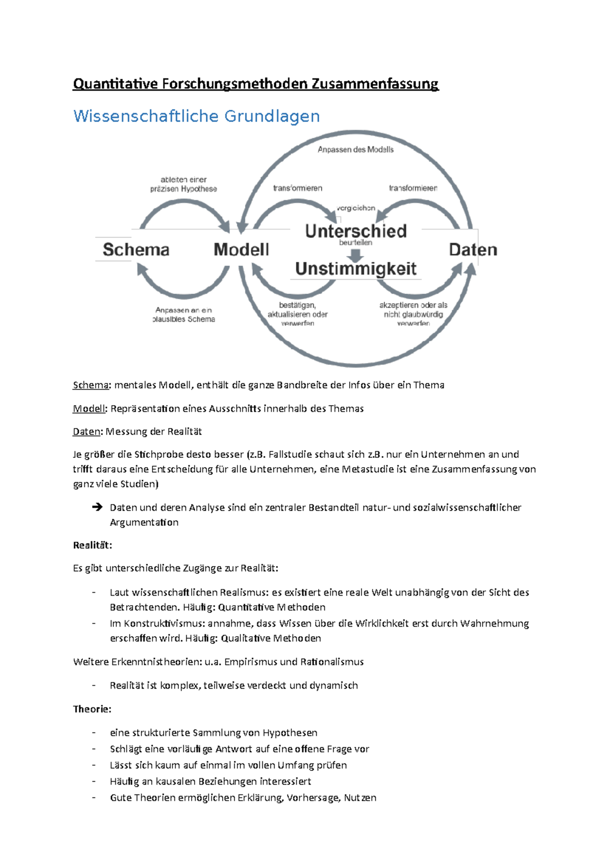 Zusammenfassung Quant. Forschung - Kopie - Quantitative ...