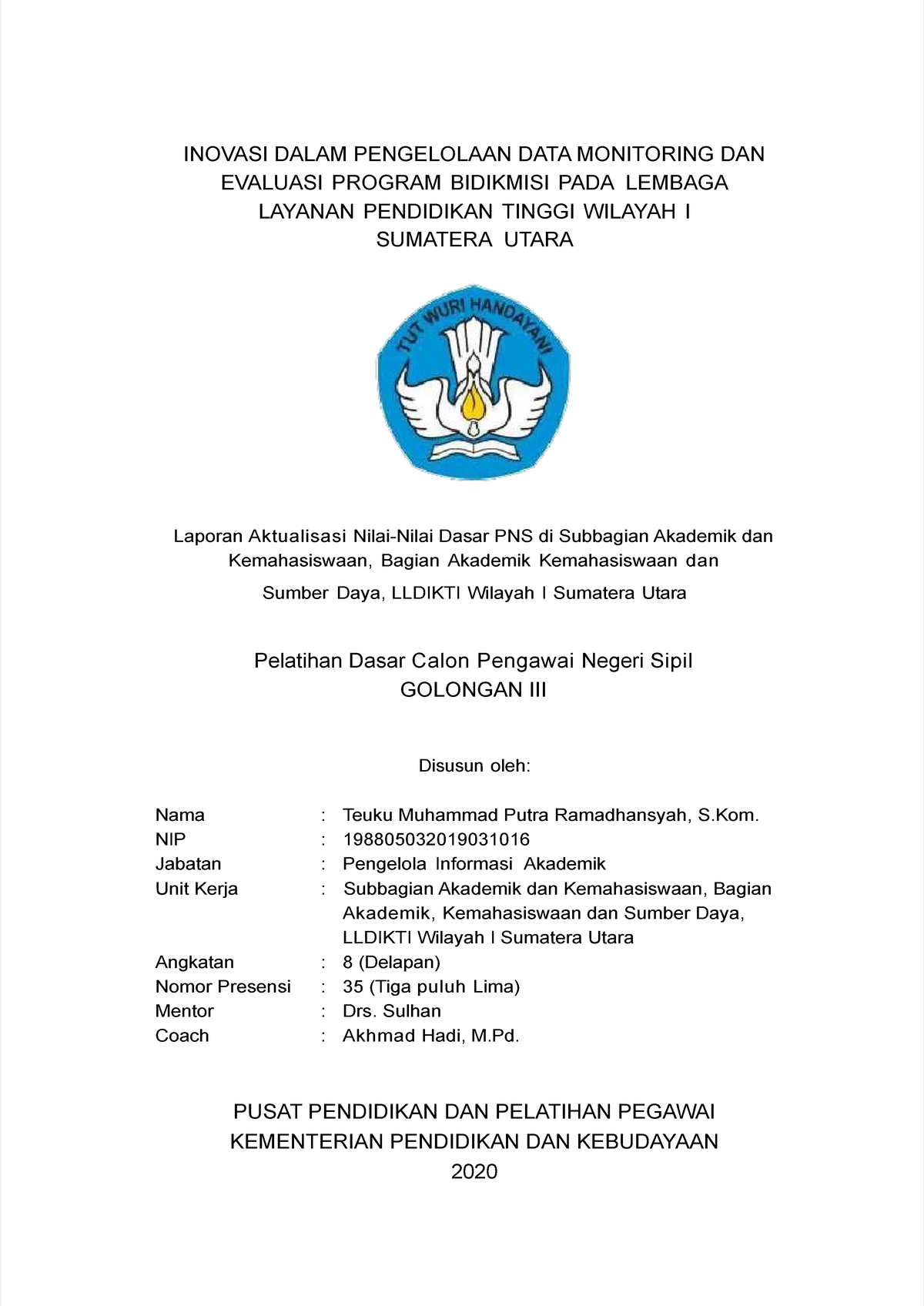 Pdf Aktualisasi Pengelola Data - INOVASI DALAM PENGELOLAAN DATA ...