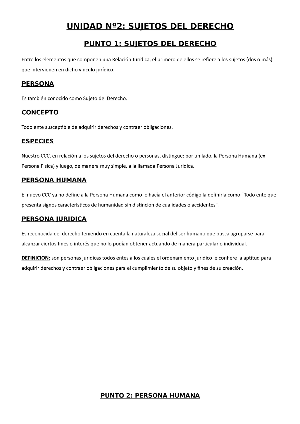 Unidad 2 Sujetos De Derecho Unidad Sujetos Del Derecho Punto 1 Sujetos Del Derecho Entre 2408