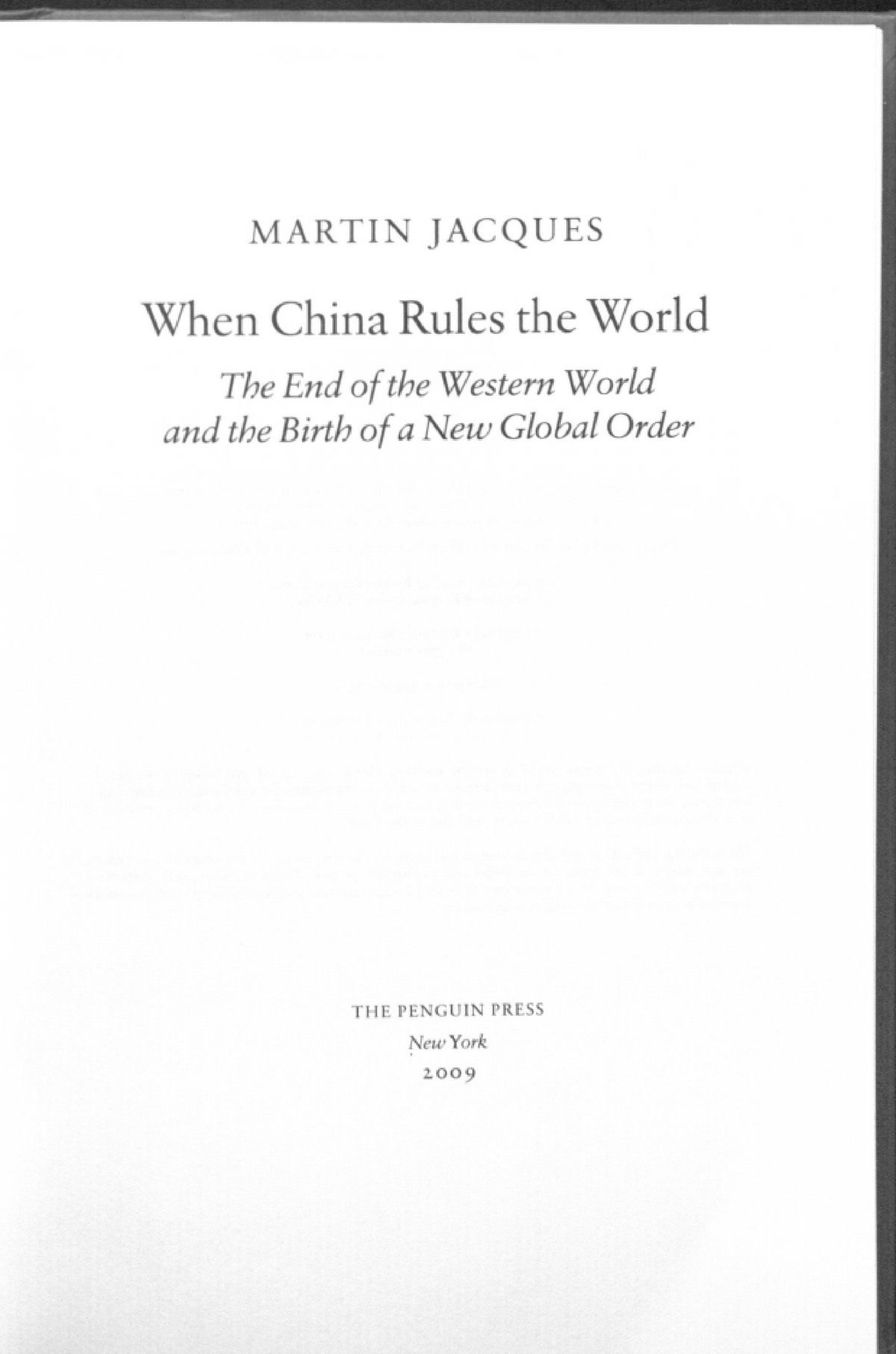 When China Rules The World The End Of The Western World And The Birth ...