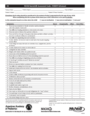 Adhd-questionnaire-ASRS111 for children and afilts - Adult AD H D Self ...