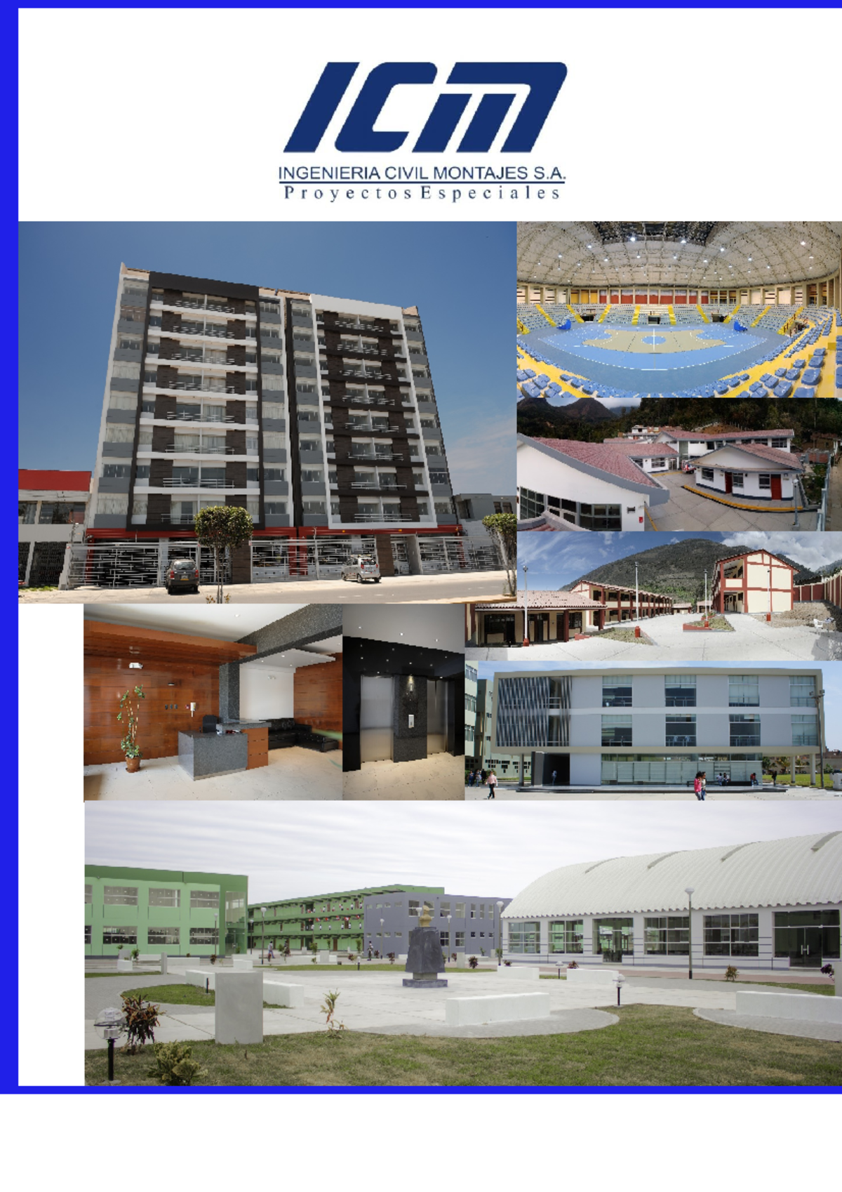 Presentacion ICM 2020 - Lista de edificaciones realizadas por ICM ...