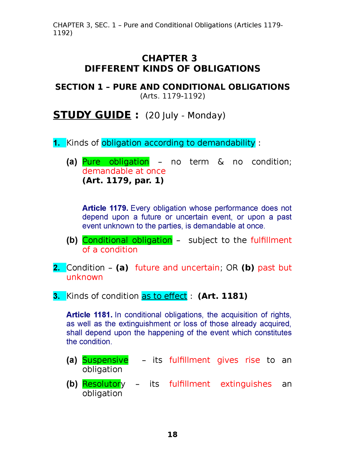 1179-1192-2021 - Law - CHAPTER 3 DIFFERENT KINDS OF OBLIGATIONS SECTION ...