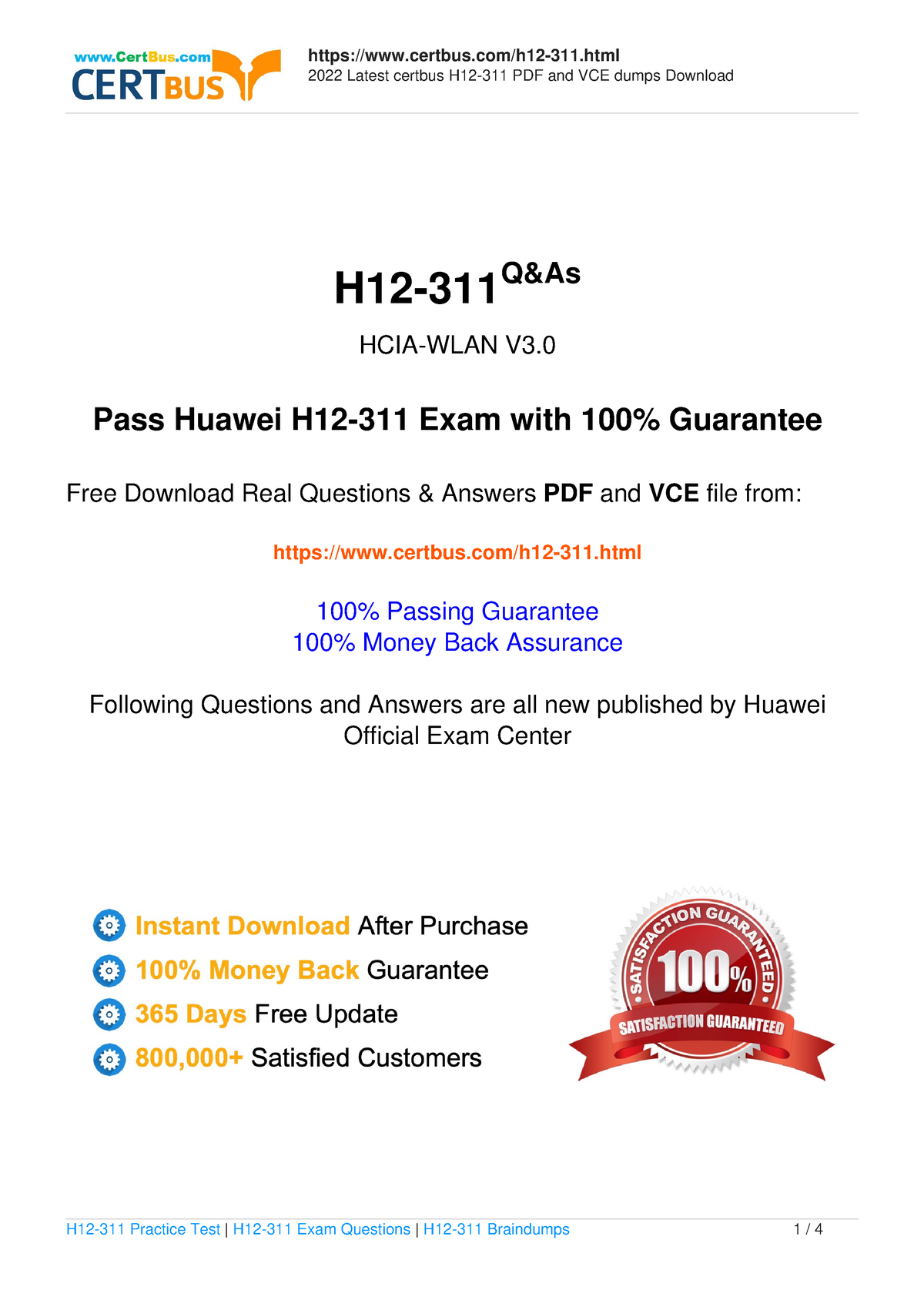 Examcollection H12-311_V3.0 Questions Answers