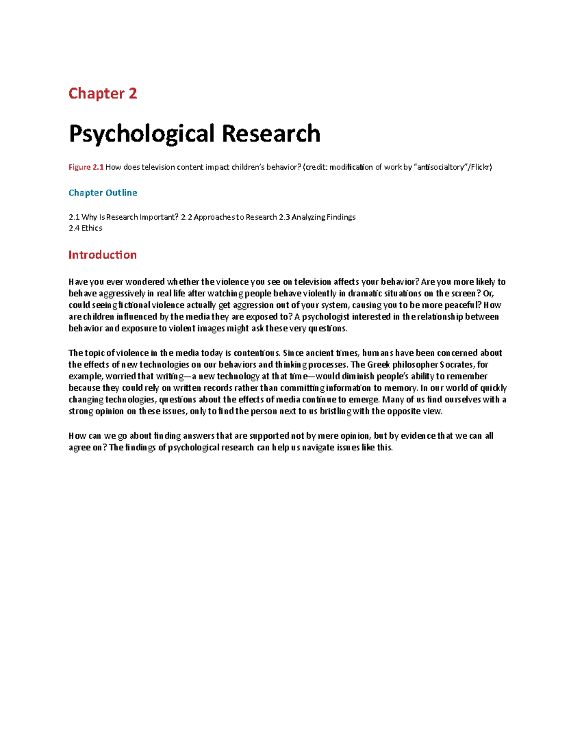 Psychological Research - Chapter 2 Psychological Research Figure 2 How 