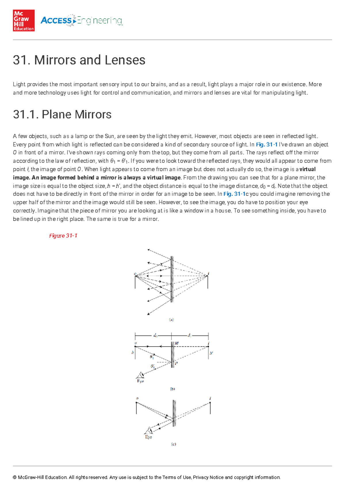 Mirrorsandlenses For additional review 31. Mirrors and Lenses Light provides the most
