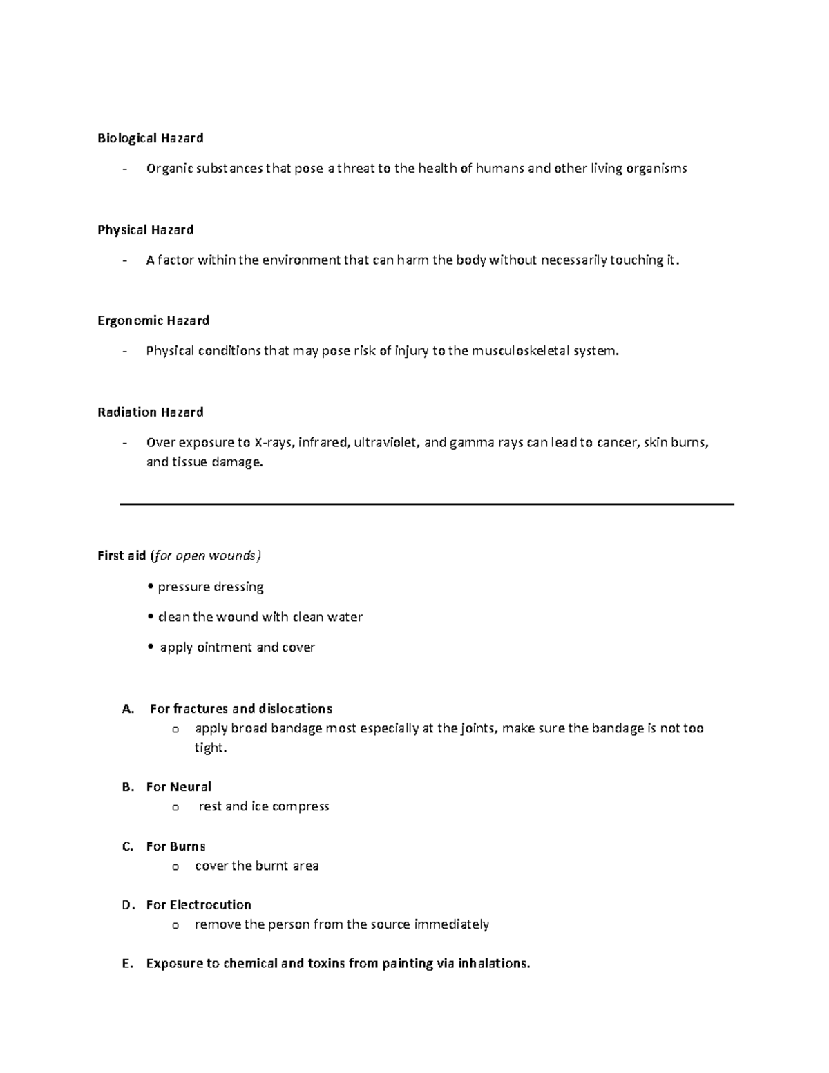 Industrial Hygiene - Risk Management - Studocu