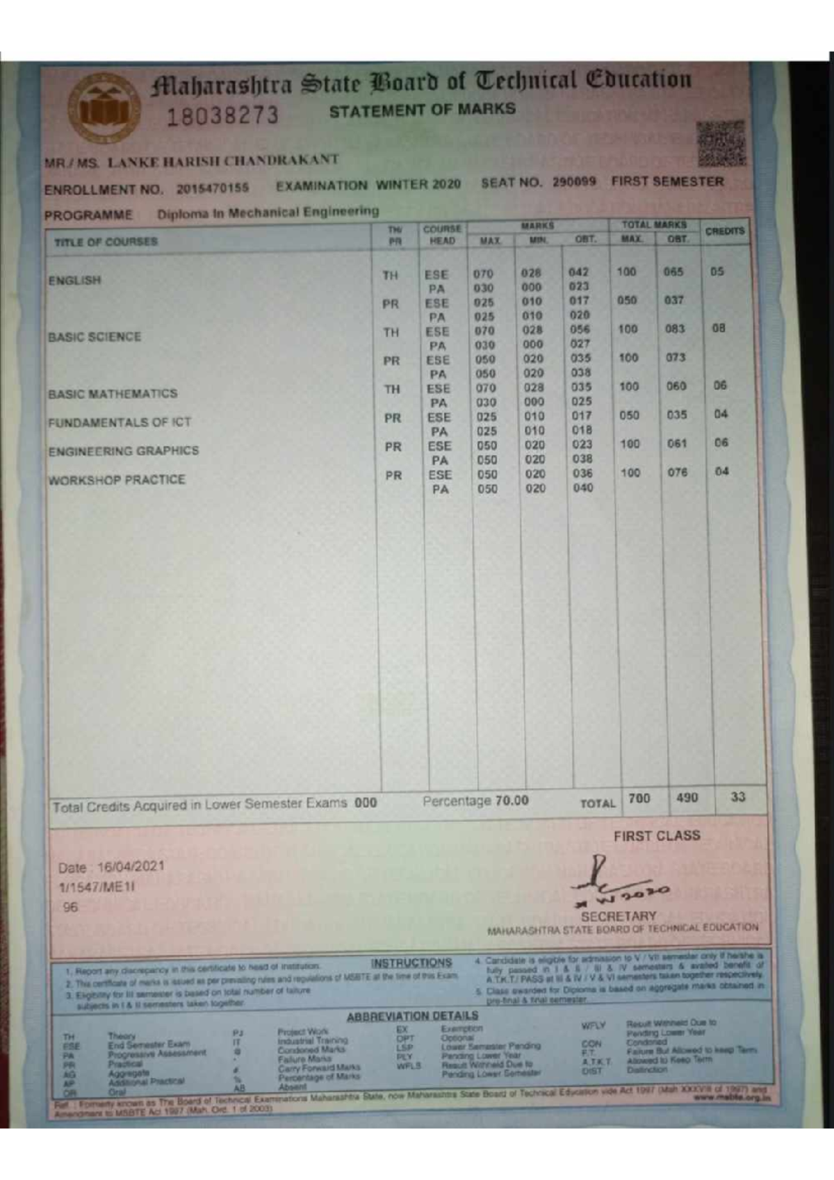 Markshet pdf mic computer engineering Studocu