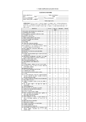 CDI Inventario DE Depresión Infantil Maria Kovacs - CDI INVENTARIO de ...