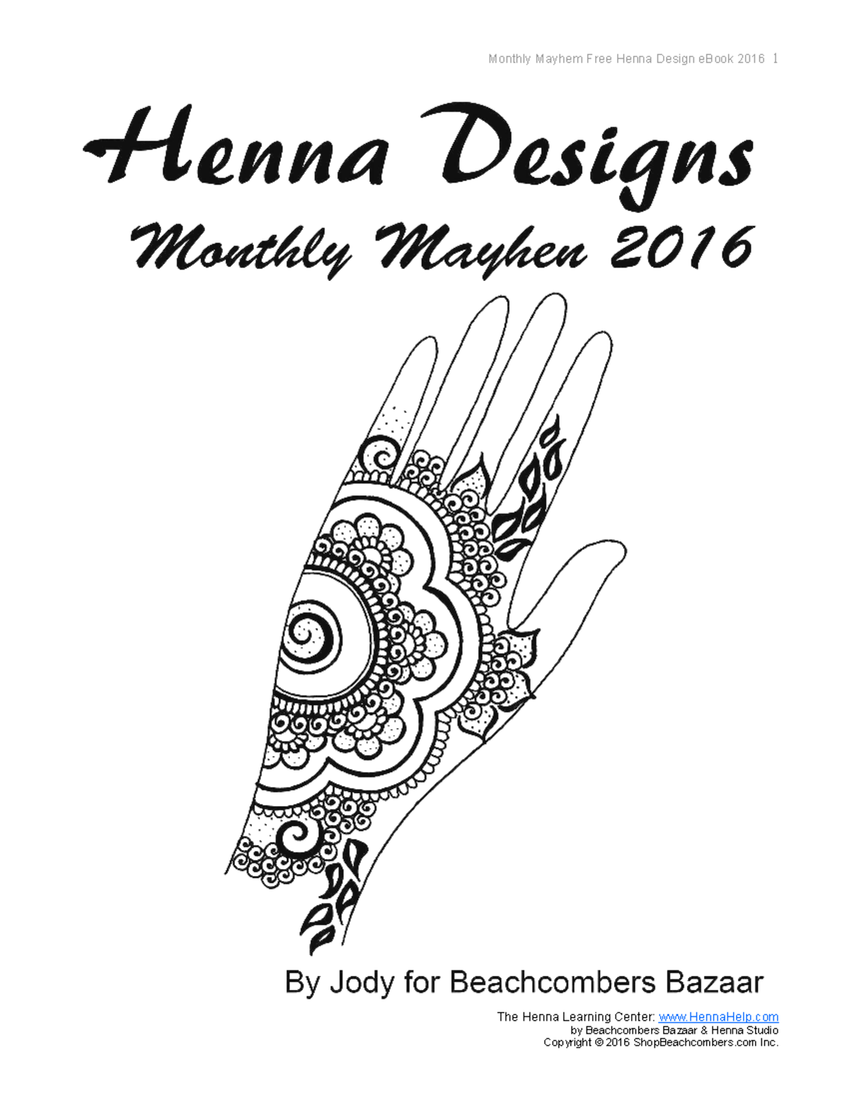 MMM2016 henna design book opt The Henna Learning Center HennaHelp by