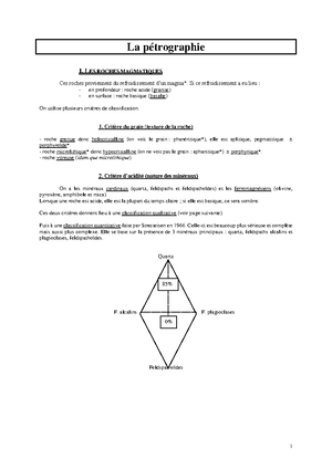 Chap 2 - introduction à la minéralogie et pétrographie - Chapitre 2 ...