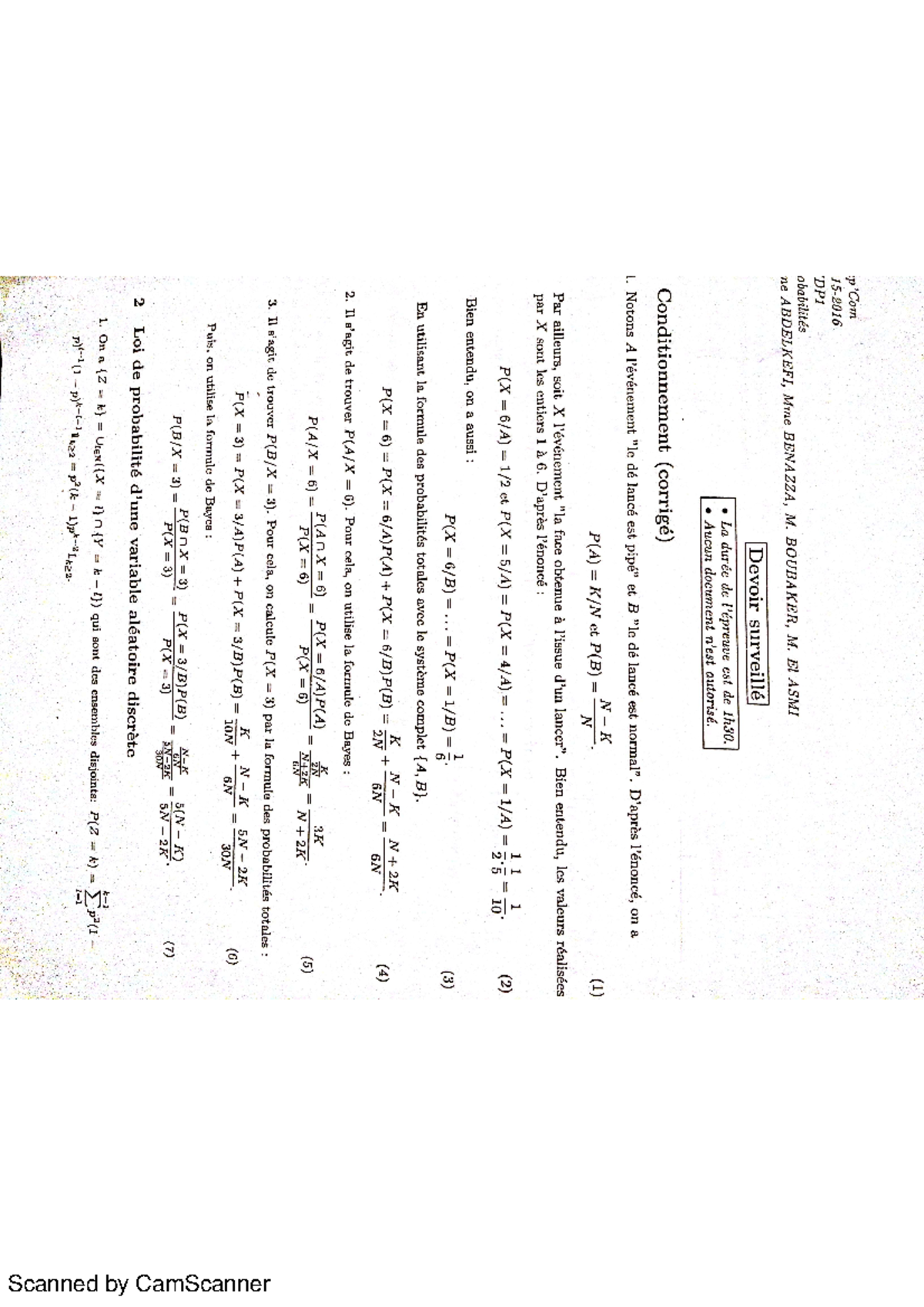 Corrige ds proba - why not - Gouvernance d'entreprise - Scanned by ...
