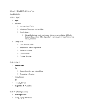 Module 4 Key Highlights - Module 4: Musculoskeletal& Neurological ...