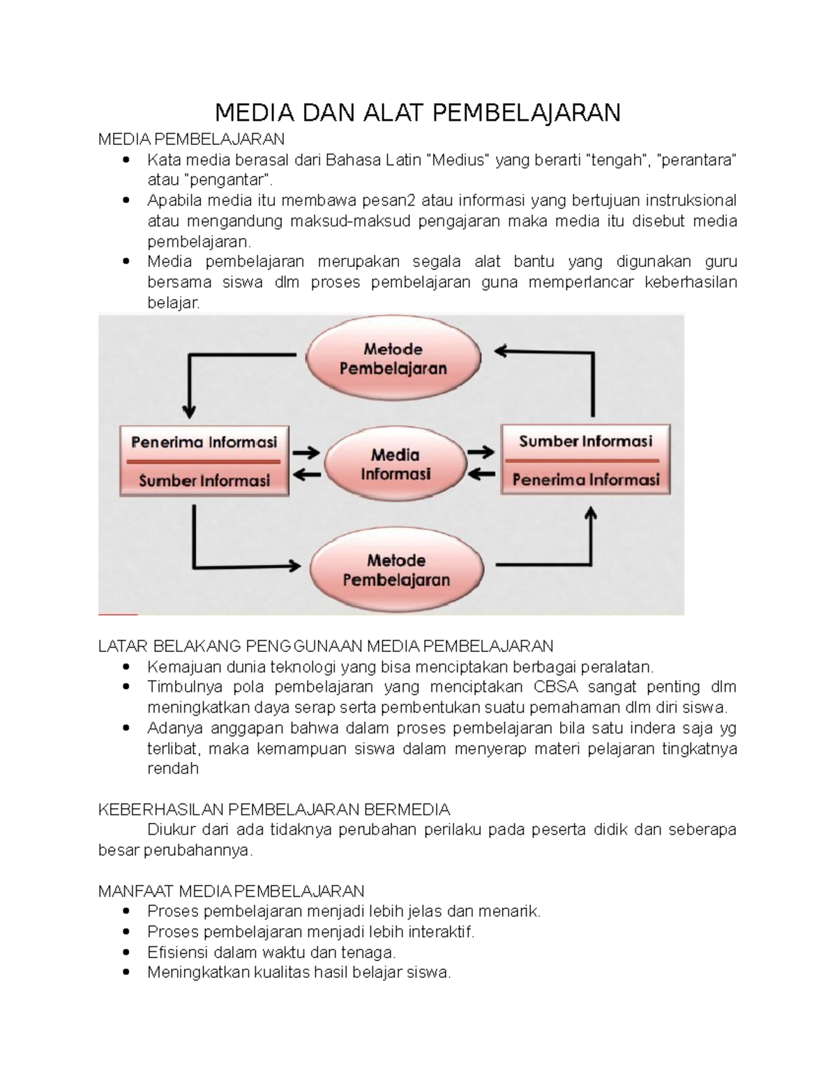 Media Dan Alat Pembelajaran - MEDIA DAN ALAT PEMBELAJARAN MEDIA ...