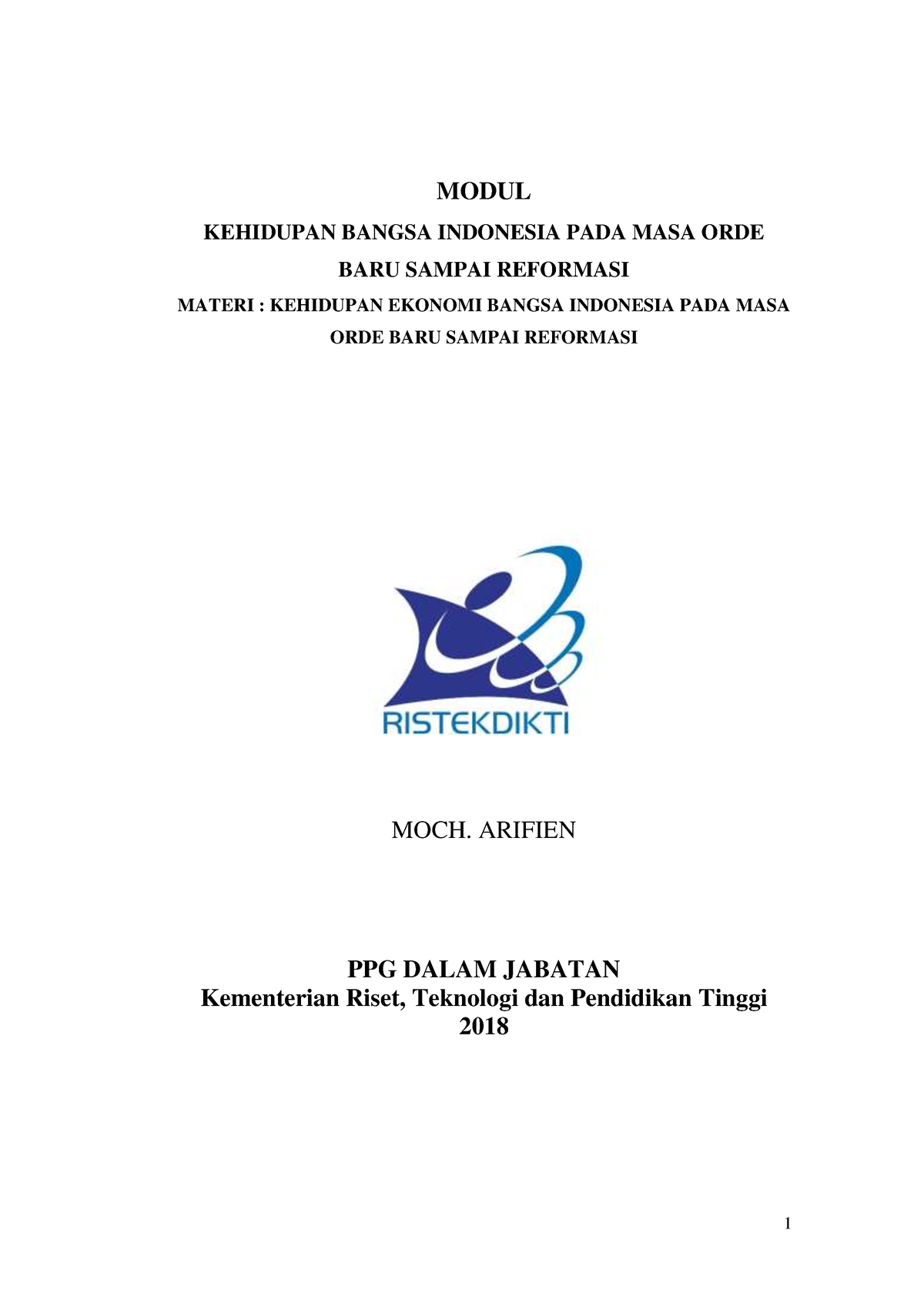 2. Kehidupan Ekonomi Masa Orde Baru Sampai Reformasi - MODUL KEHIDUPAN ...