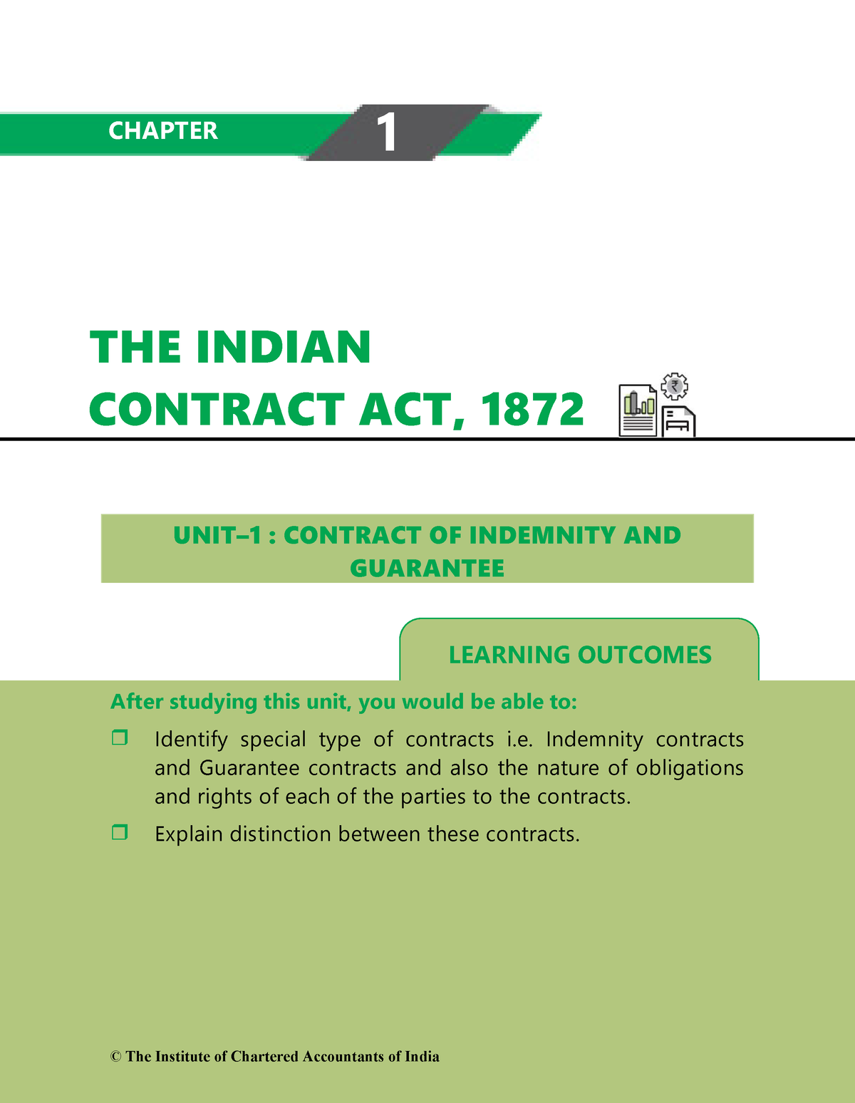contract of indemnity and guarantee notes