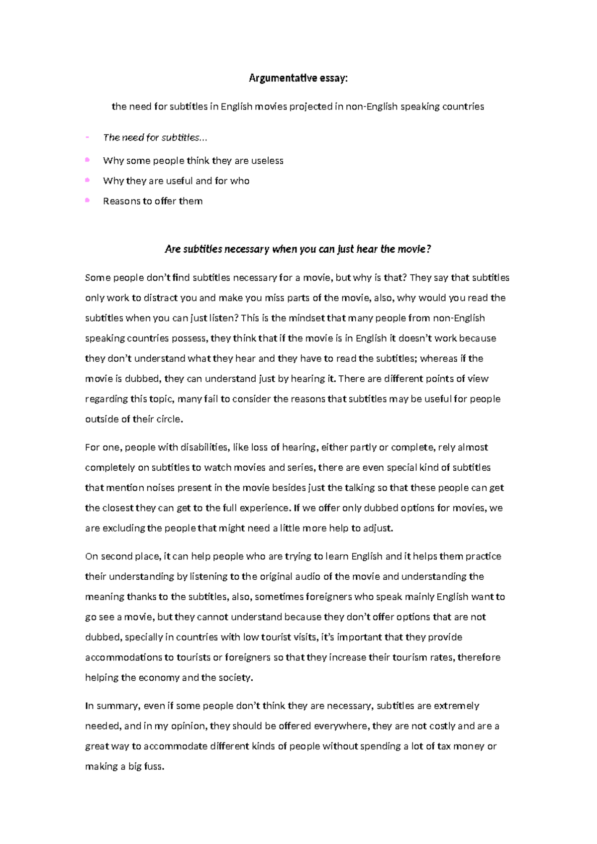 argumentative essay english grade 10