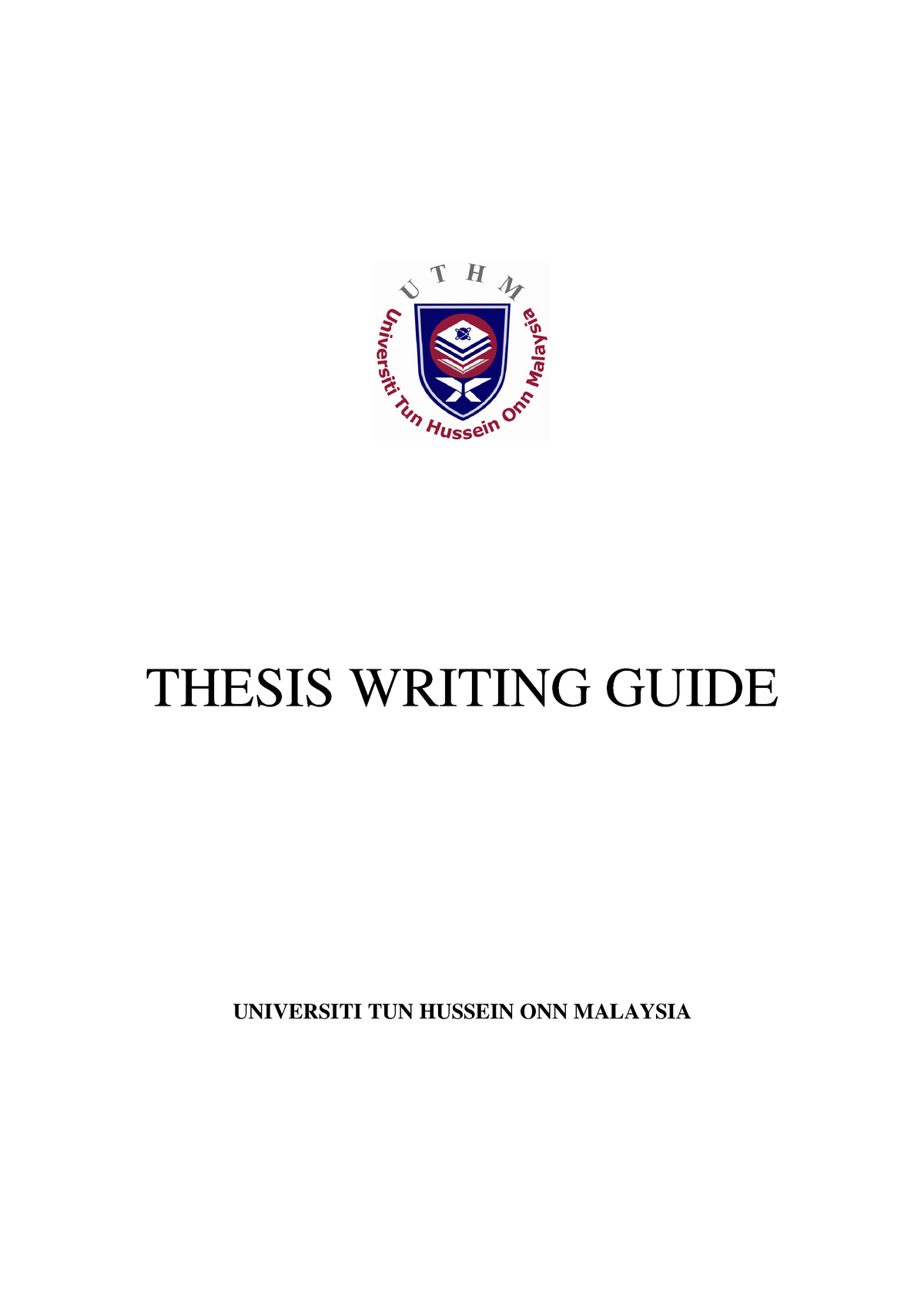 thesis guideline uthm