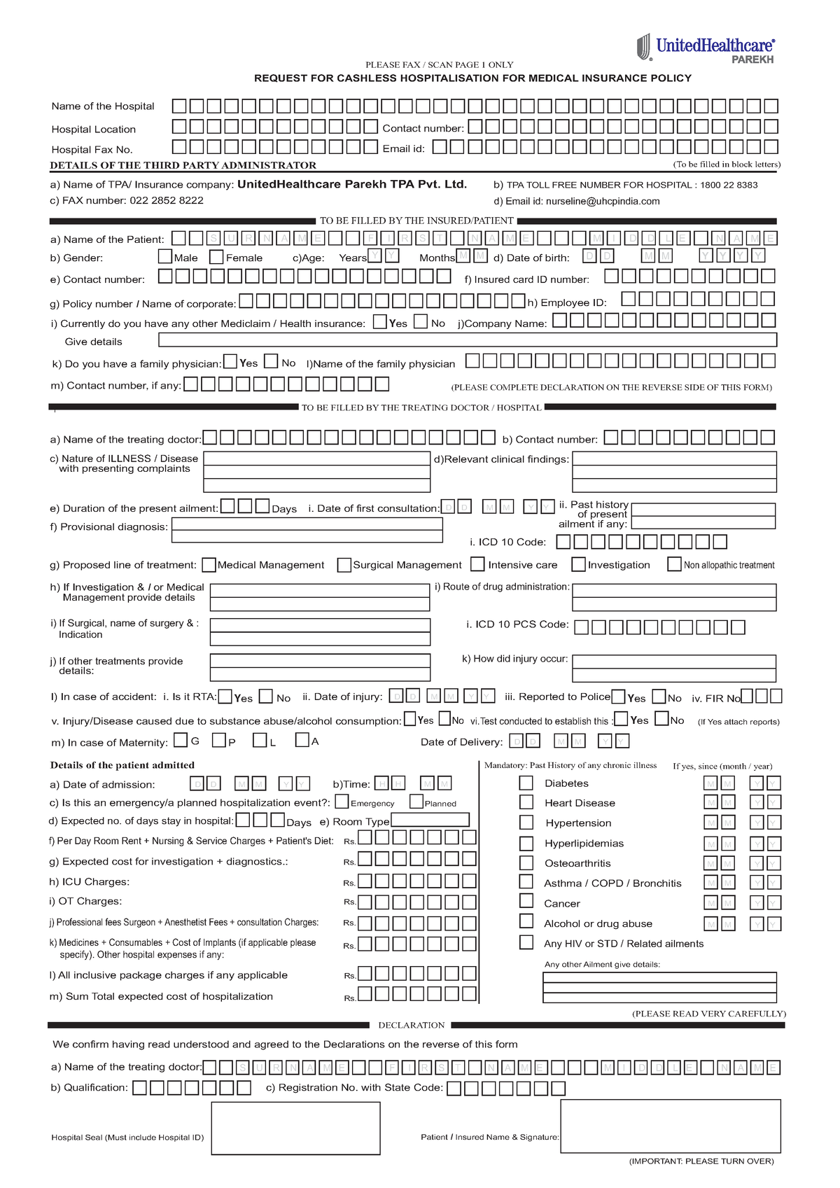 Voluntary GMC 1640702313324 - PLEASE FAX / SCAN PAGE 1 ONLY REQUEST FOR ...