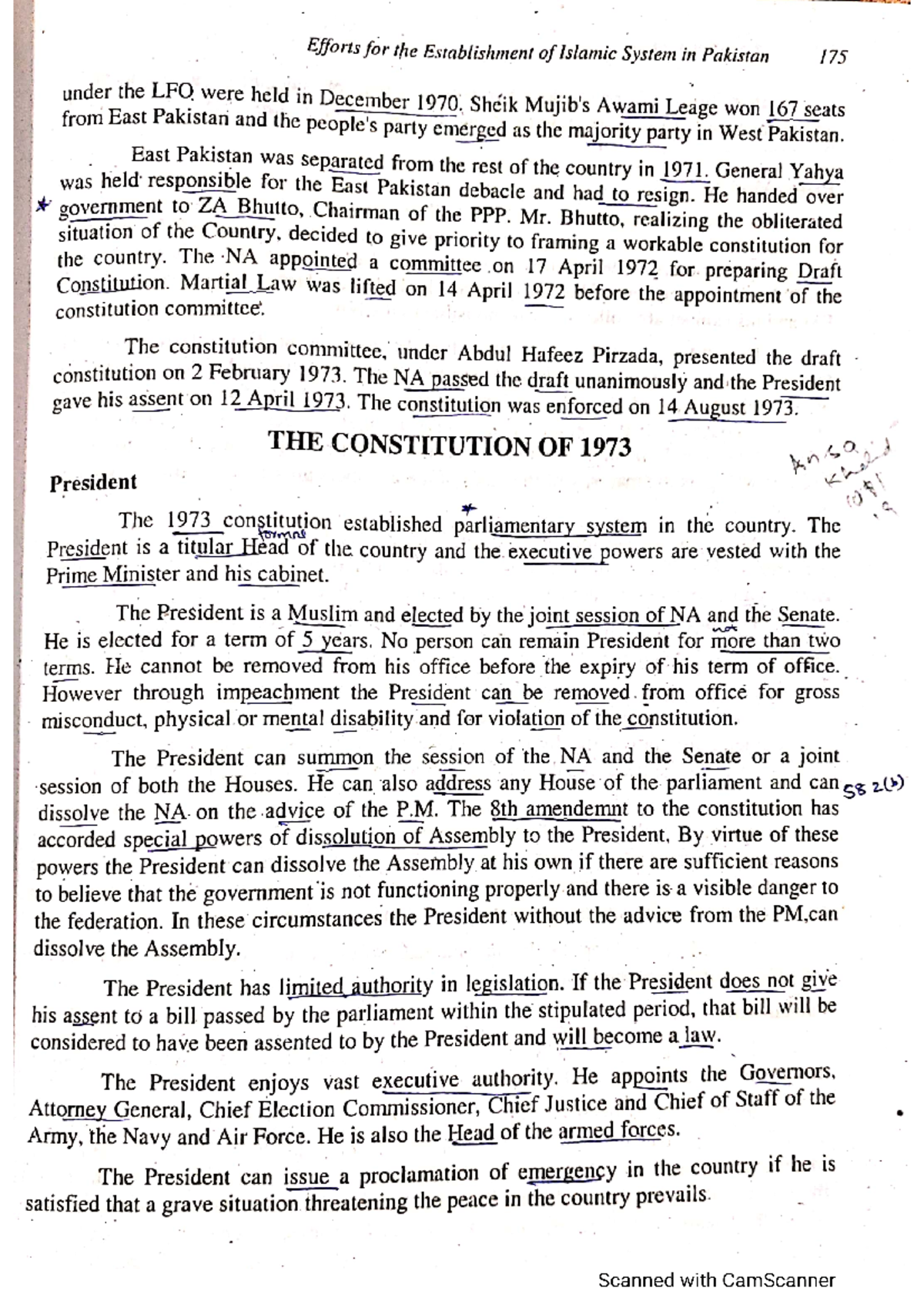 Week 10 (Salient Features Of Constitution Of 1973) - Pakistan Studies ...