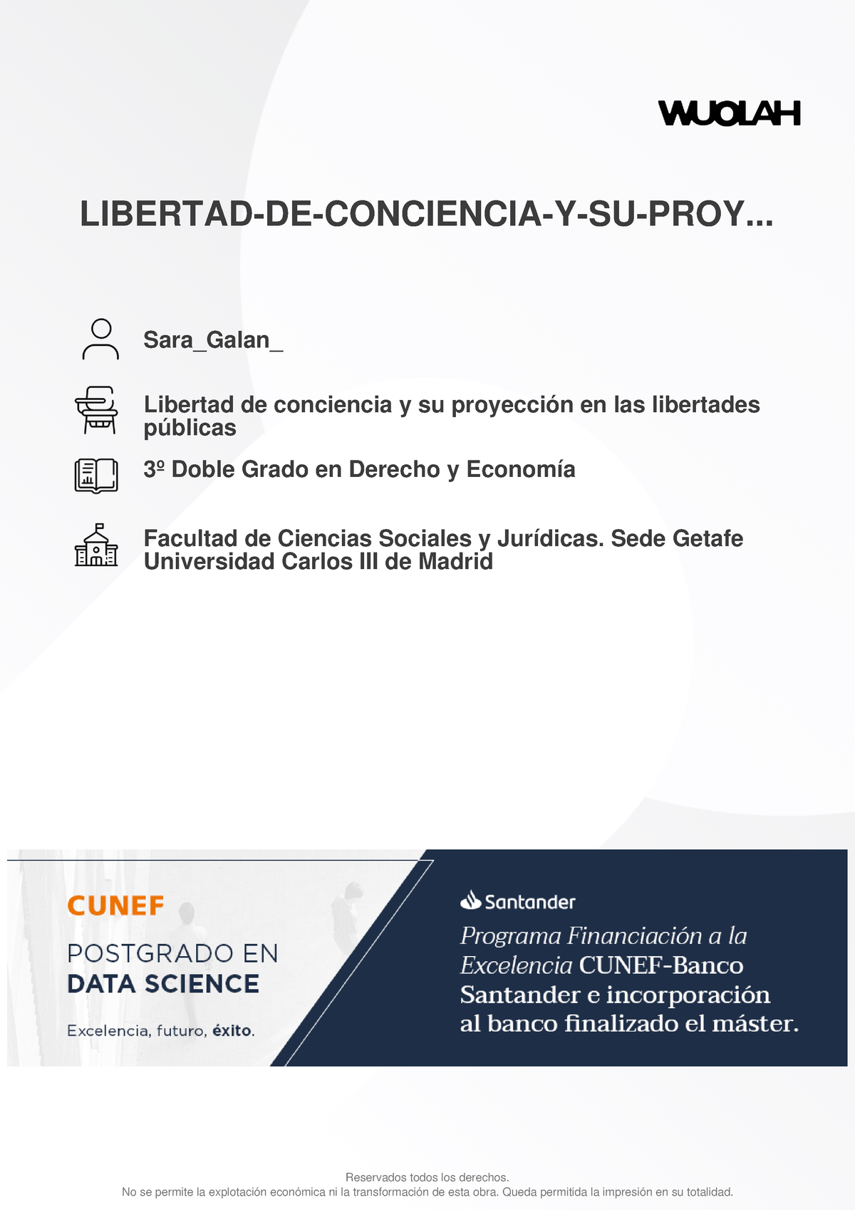 Libertad de conciencia - LIBERTAD-DE-CONCIENCIA-Y-SU-PROY... Sara_Galan ...
