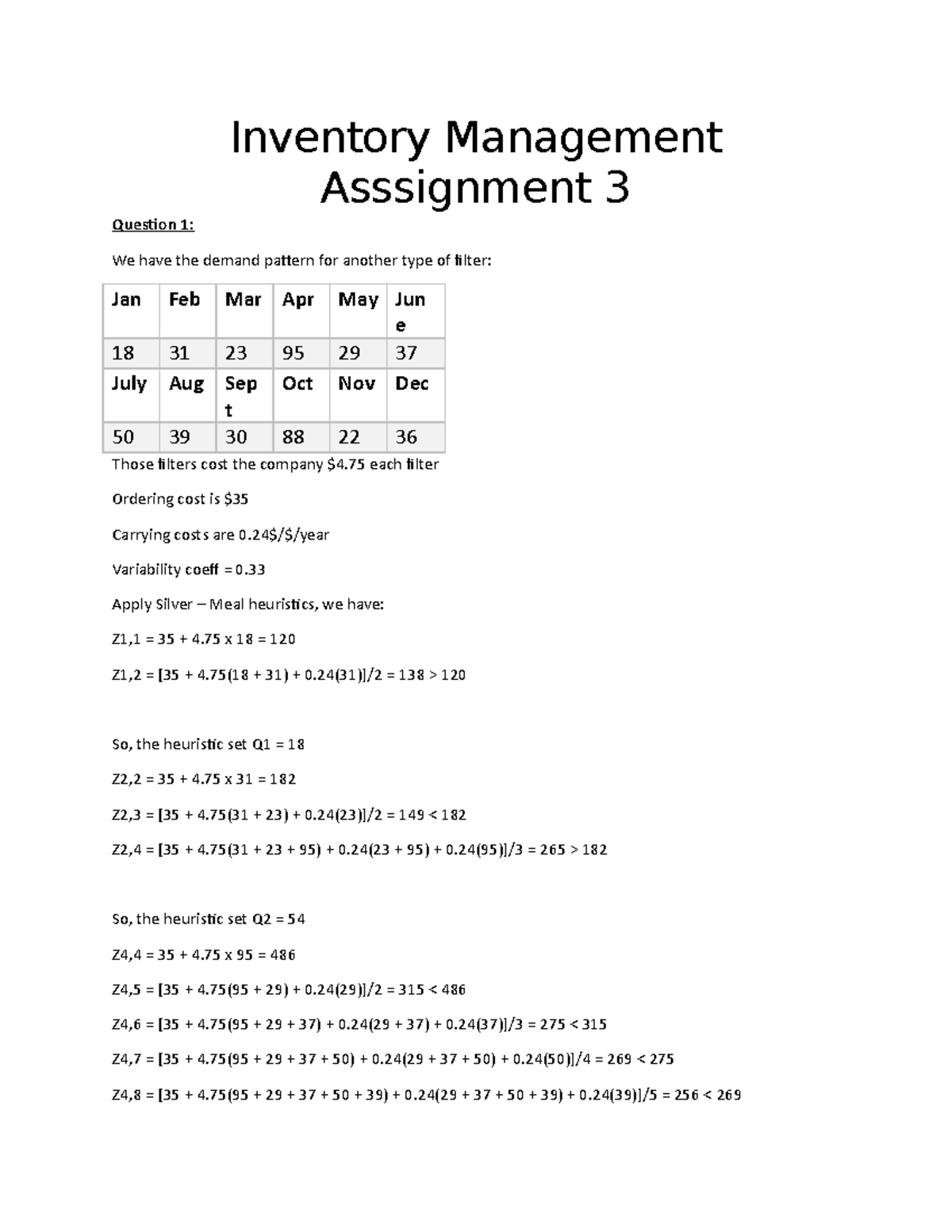 assignment on inventory management pdf