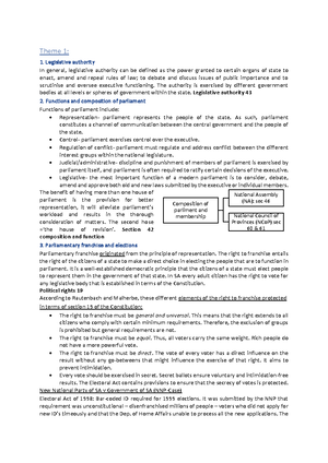 PBL 210 Cases summary PDF - Glenister v President of the RSA (par 178 ...