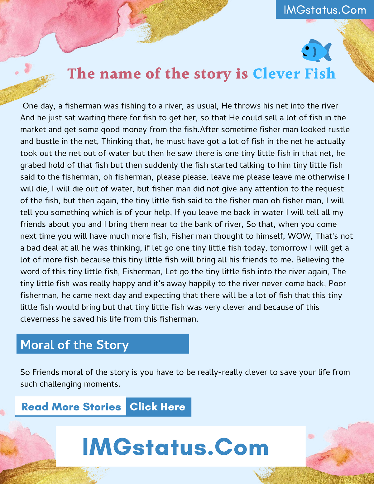 case study a fish story