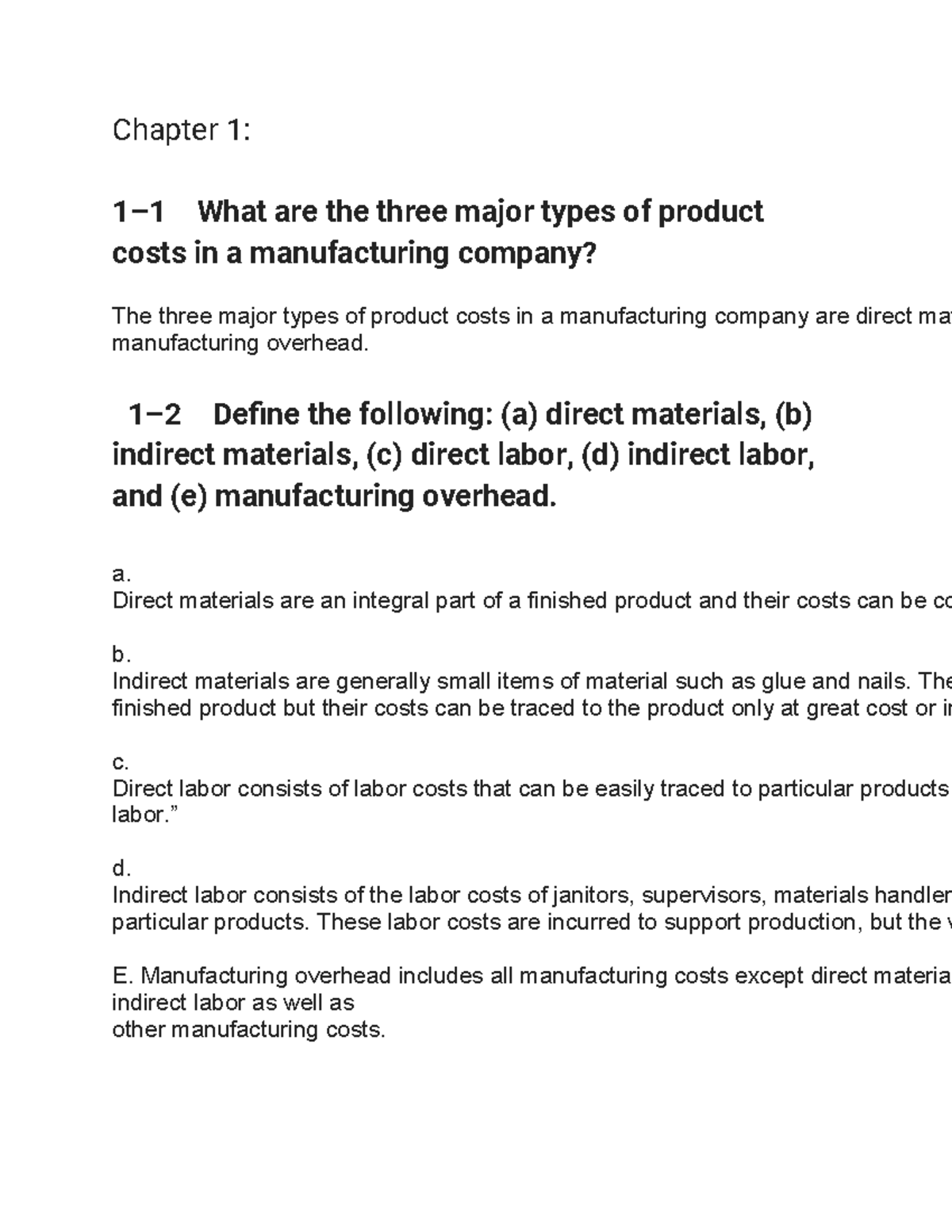 Chapter 1 Homework Problems Chapter 1 11 What are the three major