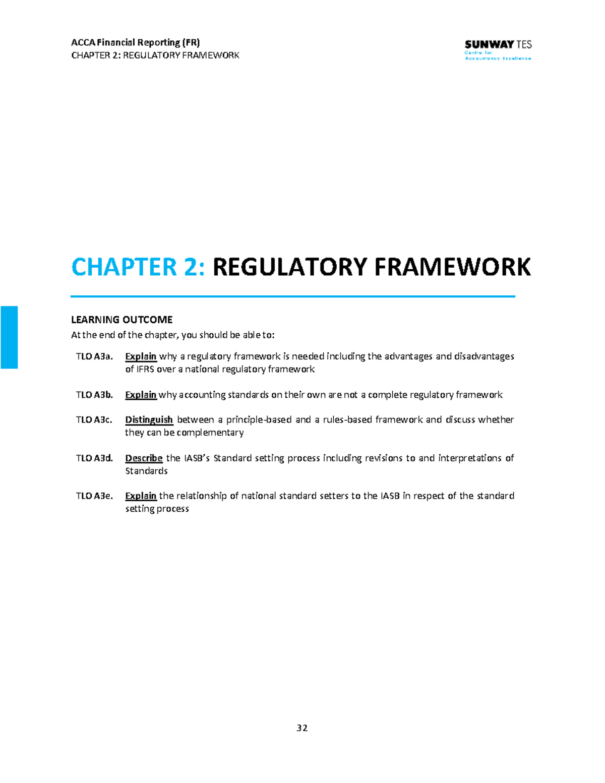 Chapter 2 - class - CHAPTER 2: REGULATORY FRAMEWORK CHAPTER 2 ...
